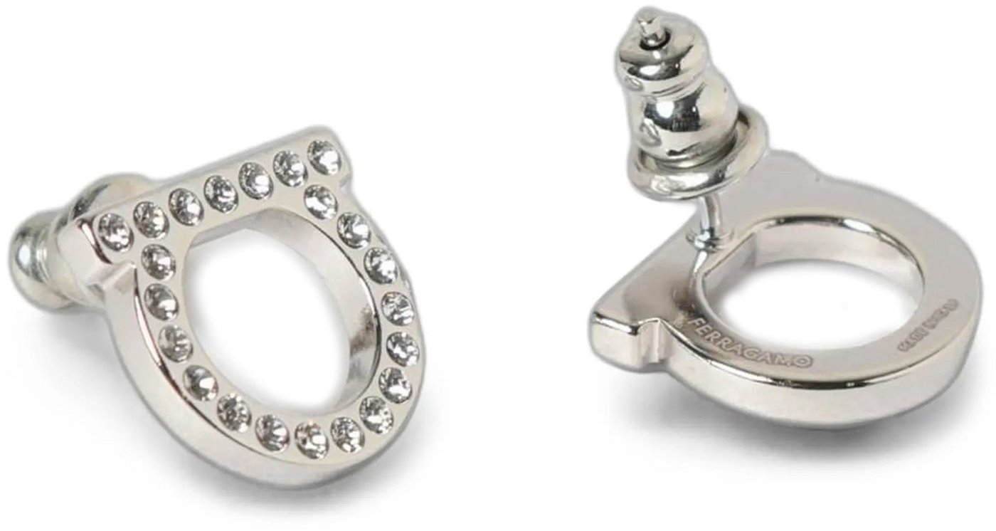 Ferragamo Silver Brass Earrings