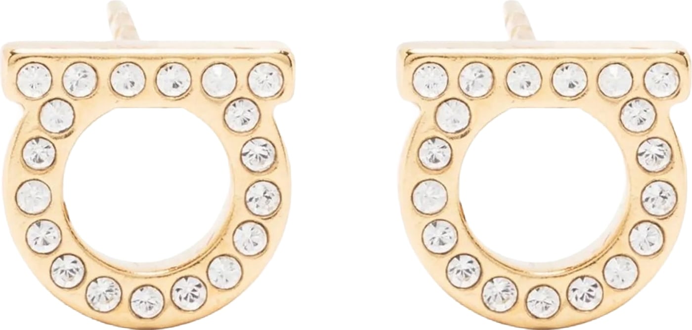 Ferragamo Gold Brass Earrings
