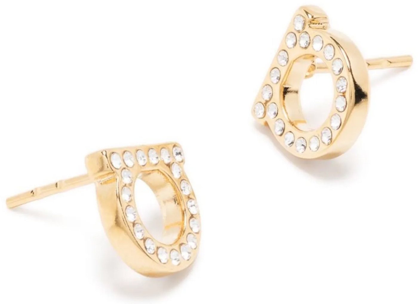 Ferragamo Gold Brass Earrings