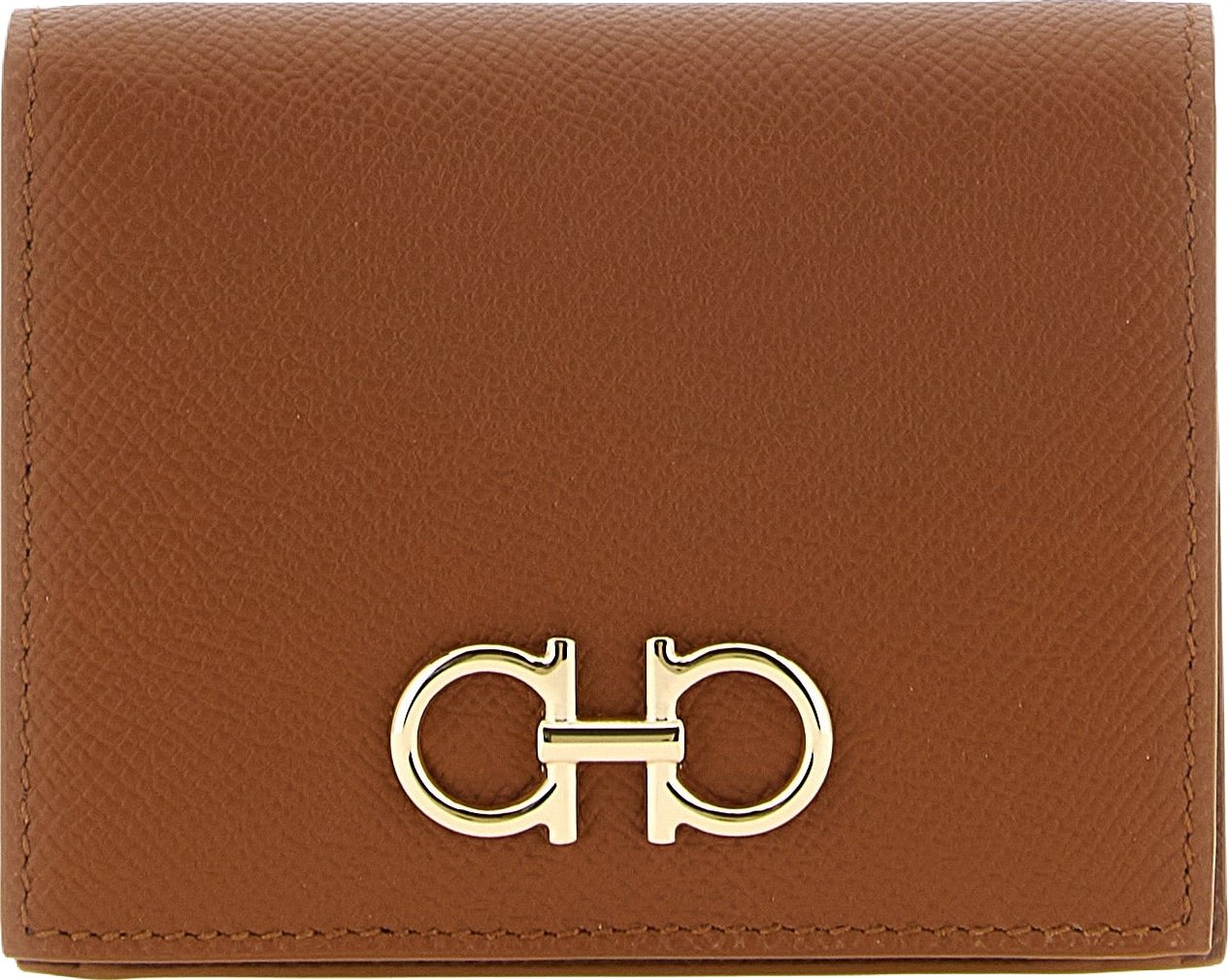 Ferragamo Brown Calfskin Cardholder