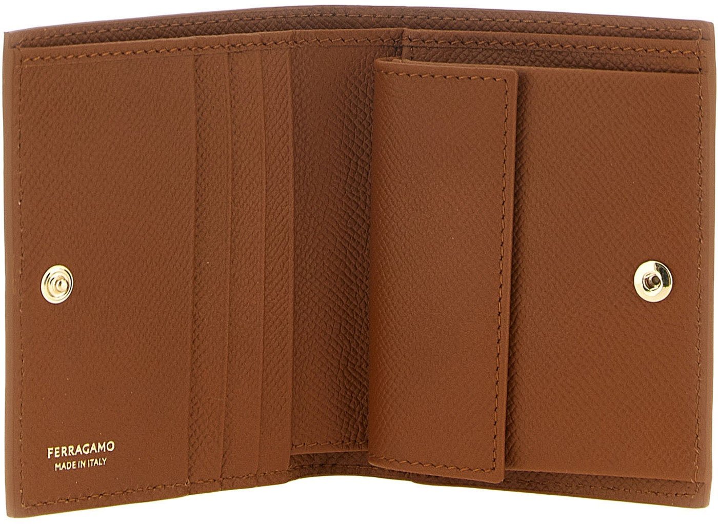 Ferragamo Brown Calfskin Cardholder