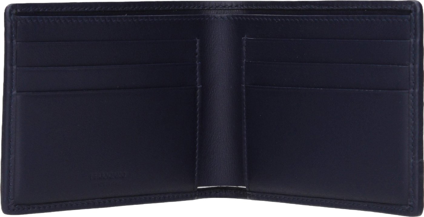 Ferragamo Blue Leather Wallet