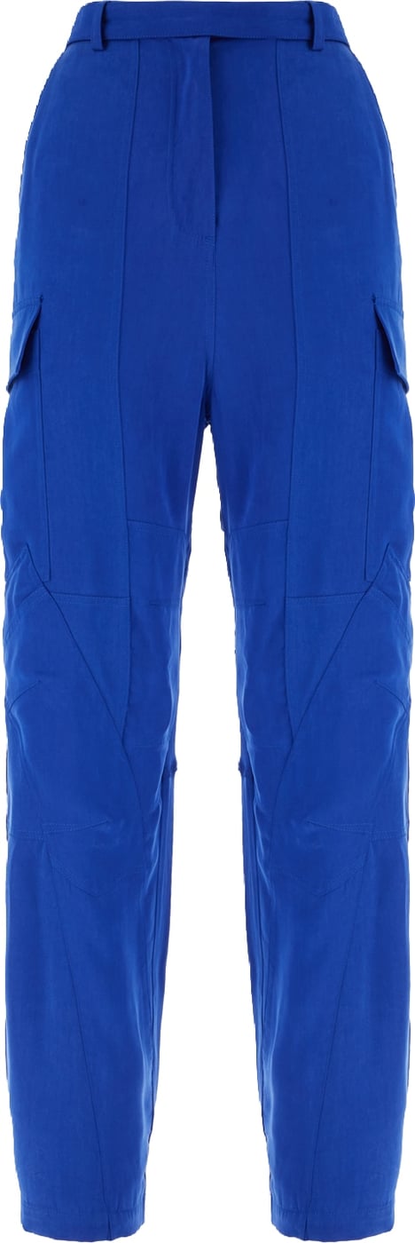 Ferragamo Electric blue lyocell cargo pants