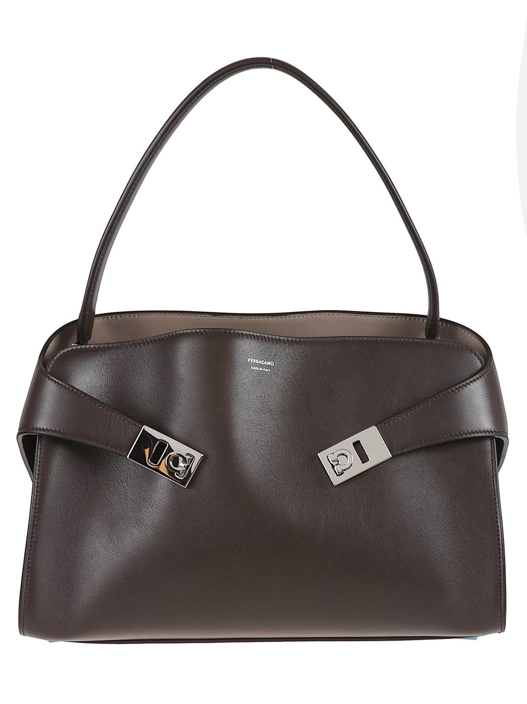 Soft-Structured Shoulder Bag with Palladium Buckle Details