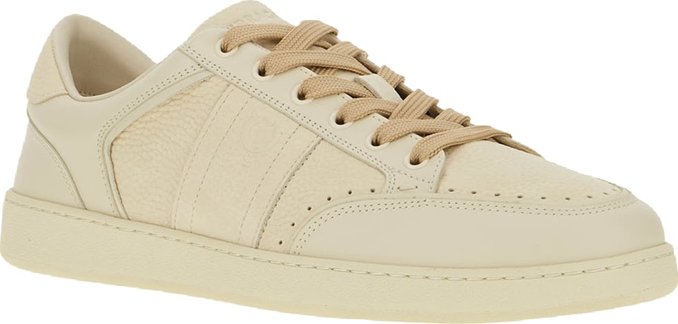 Ferragamo Sand leather sneakers