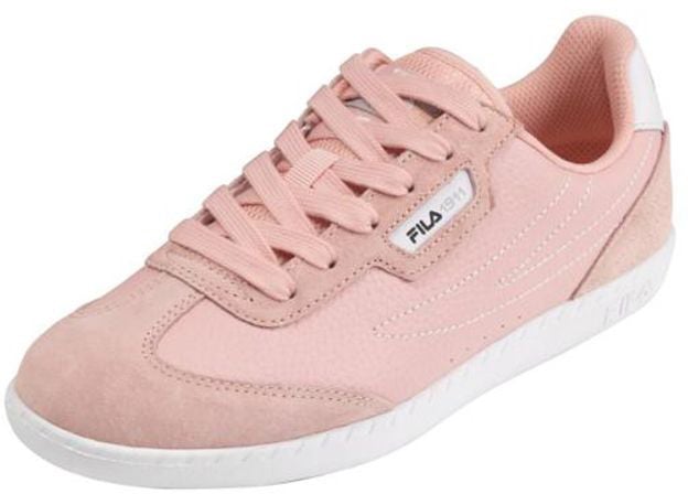 Fila Pink Leather Low Top Sneakers