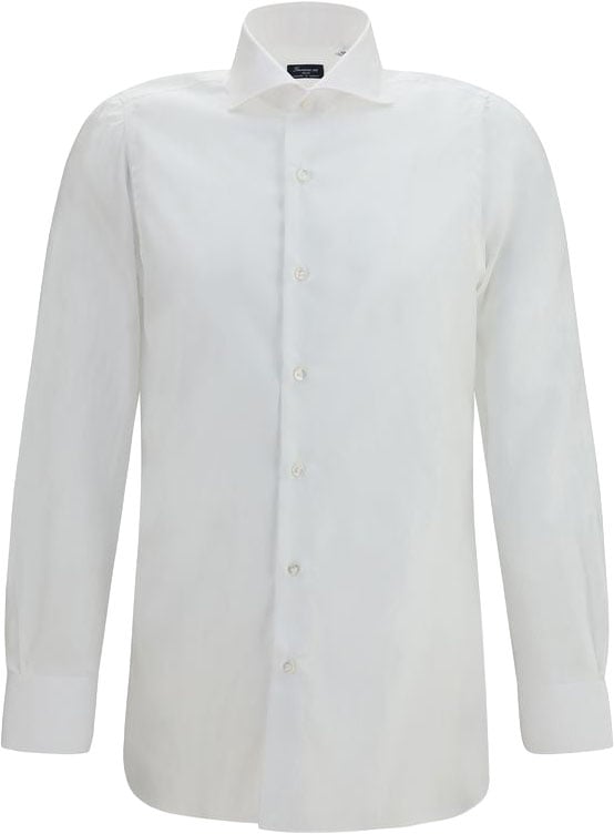 Finamore White Cotton Dress Shirt