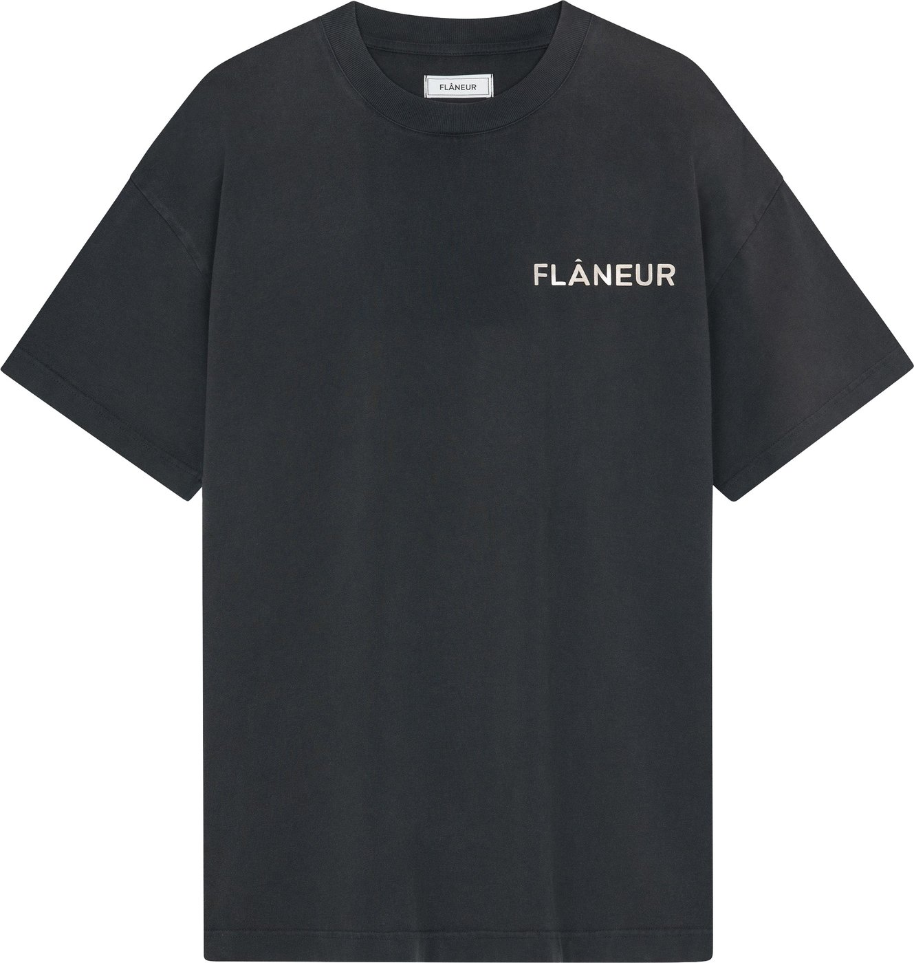 Double Logo T-Shirt Washed | Black