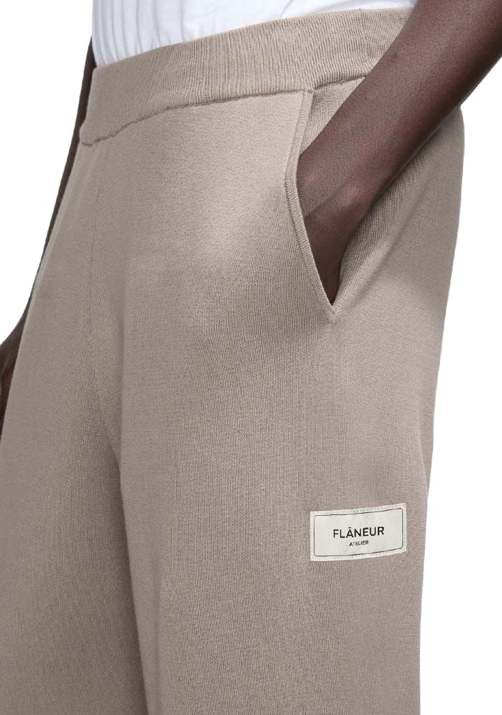atelier knit pants taupe