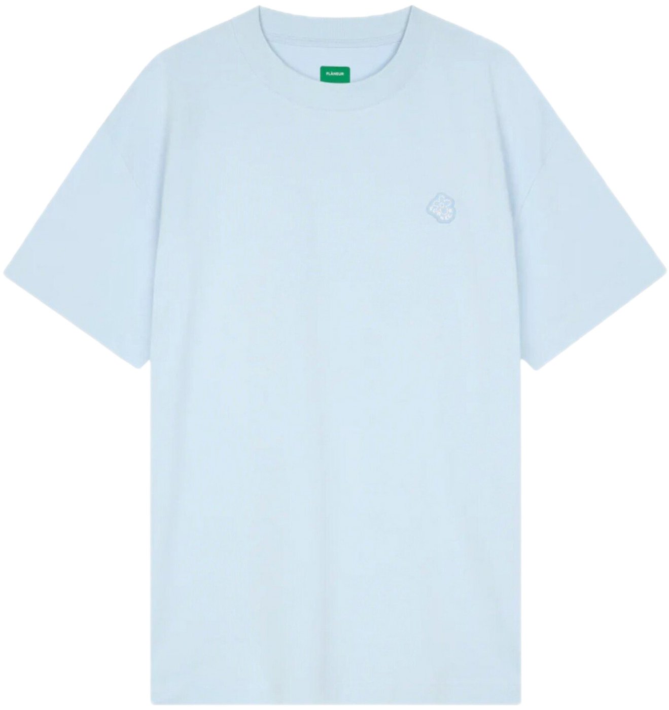 t-shirt logo licht blauw