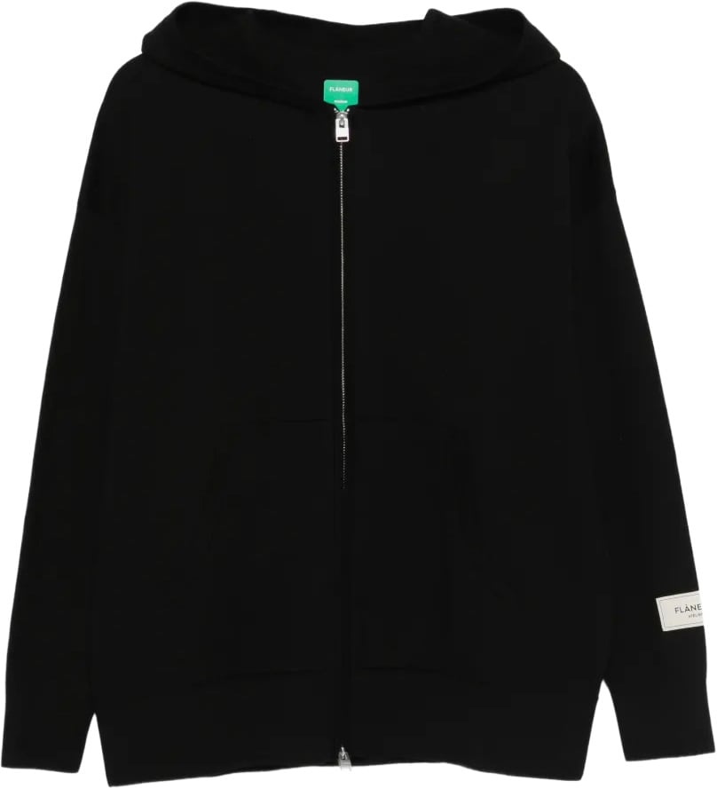 zipped hoodie taupe