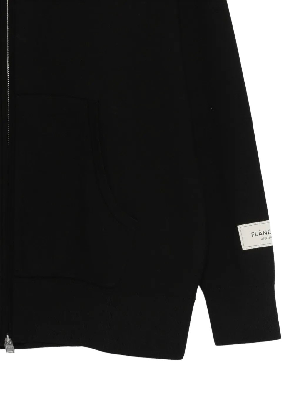 zipped hoodie taupe