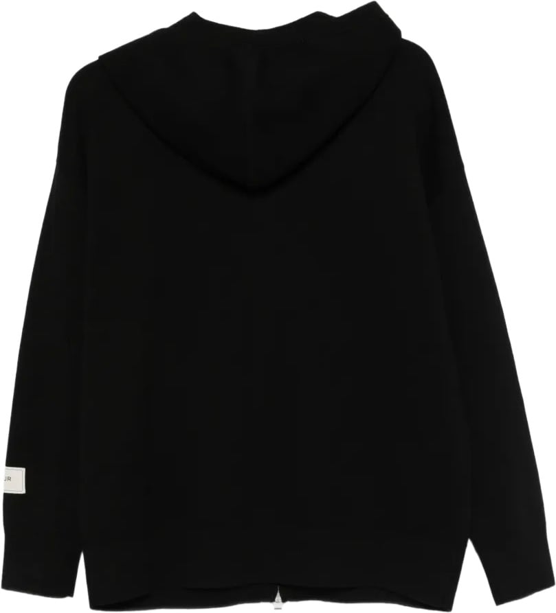 zipped hoodie taupe