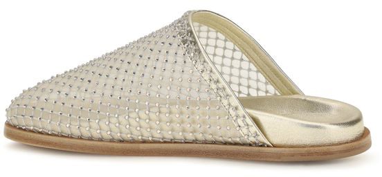 Forte_Forte Silver Fabric Mules