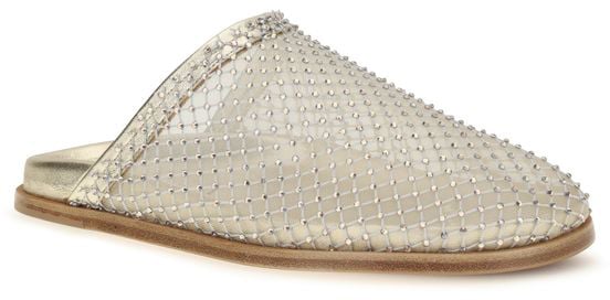 Forte_Forte Silver Fabric Mules