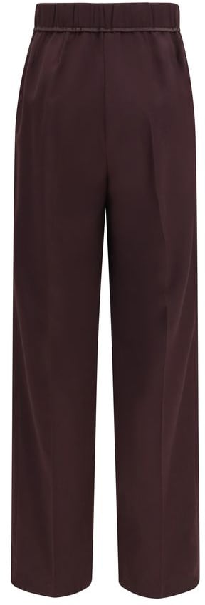 Forte_Forte Purple Polyester Casual Pants