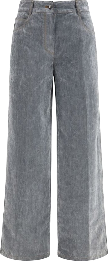 Forte_Forte Gray Cotton Jeans Denim