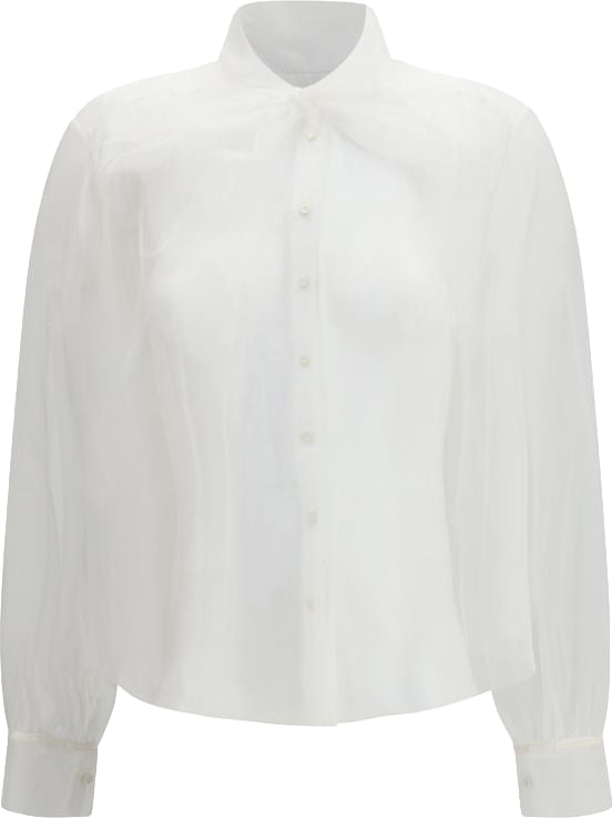 Forte_Forte White Polyester Blouse