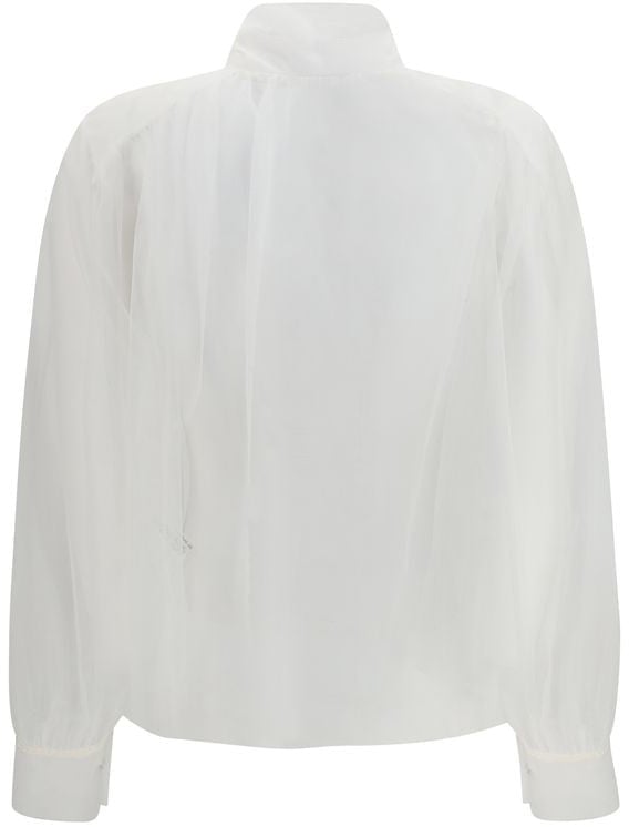 Forte_Forte White Polyester Blouse
