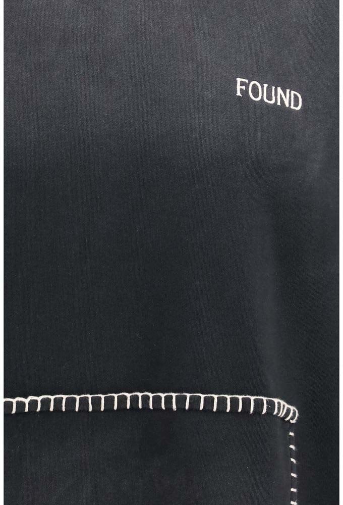 FOUND Black Cotton Sweatshirt
