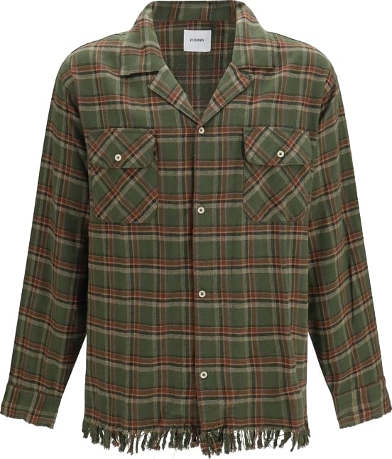 Multiclor Plaid Brushed Cotton Flannel Shirt