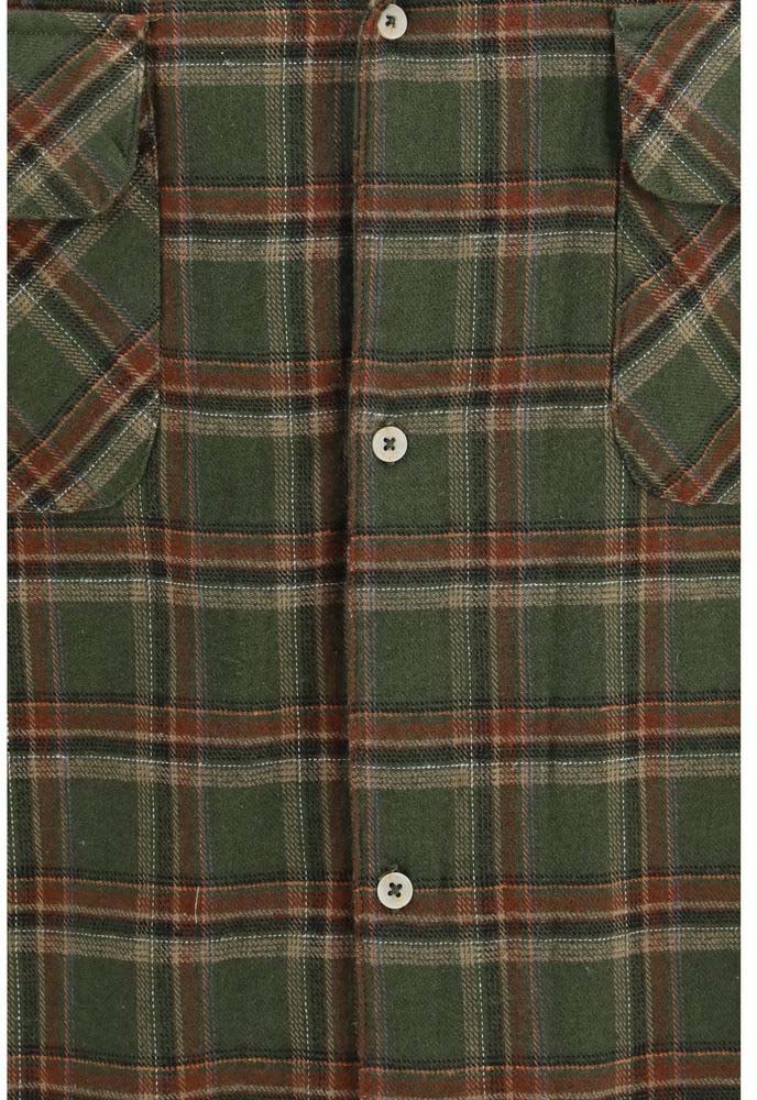 Multiclor Plaid Brushed Cotton Flannel Shirt