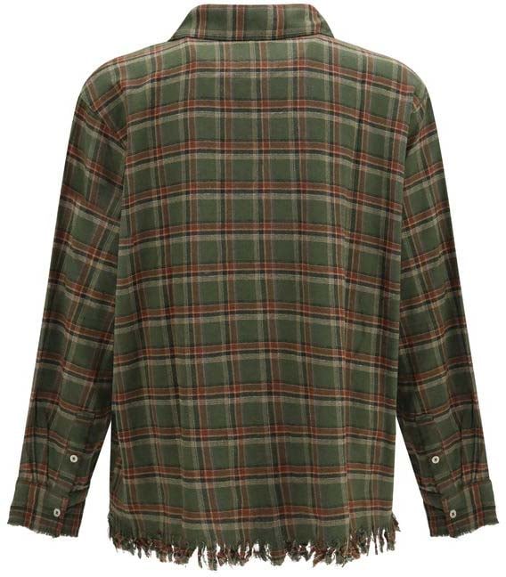 Multiclor Plaid Brushed Cotton Flannel Shirt