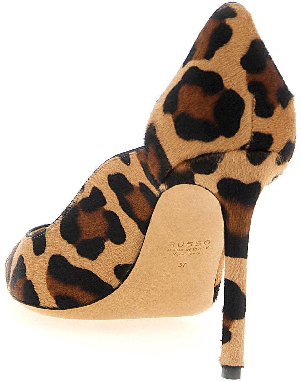 Francesco Russo Multicolor Goatskin High Heel Pumps