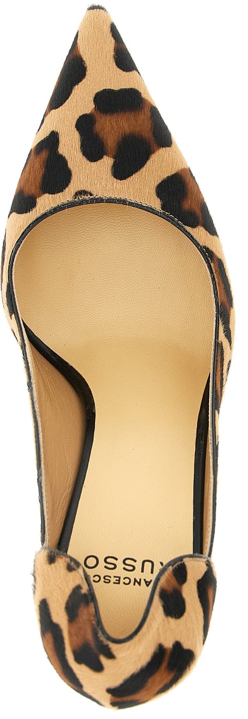 Francesco Russo Multicolor Goatskin High Heel Pumps