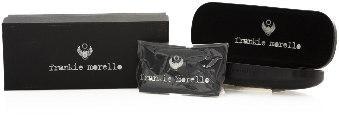 Frankie Morello Brown Acetate Mens Sunglasses