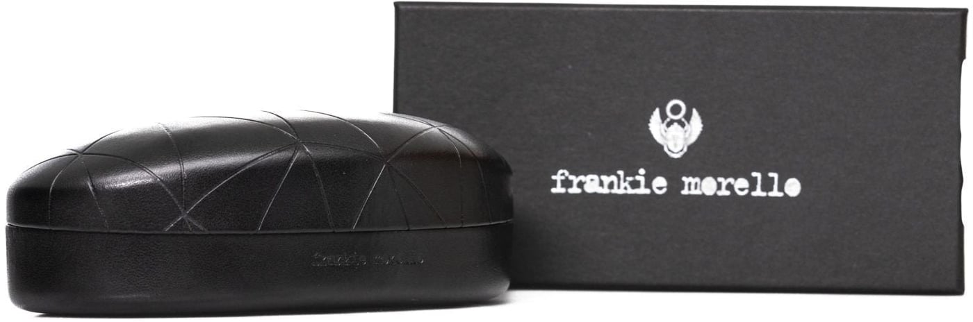 Frankie Morello Brown Acetate Mens Sunglasses