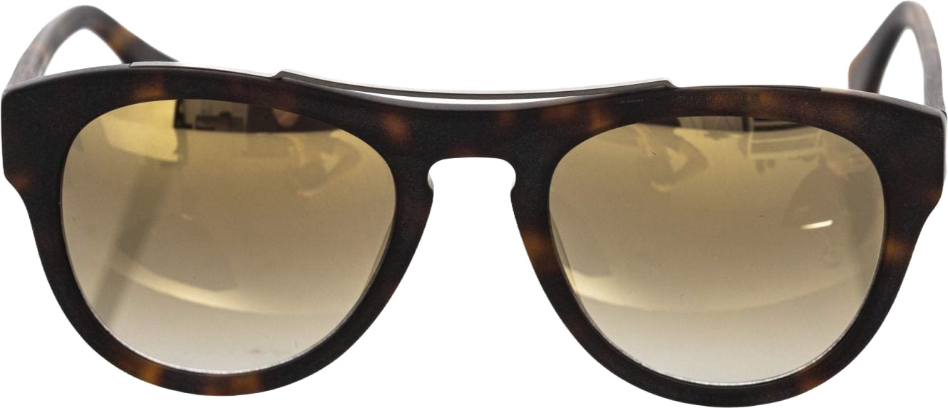 Frankie Morello Brown Acetate Mens Sunglasses