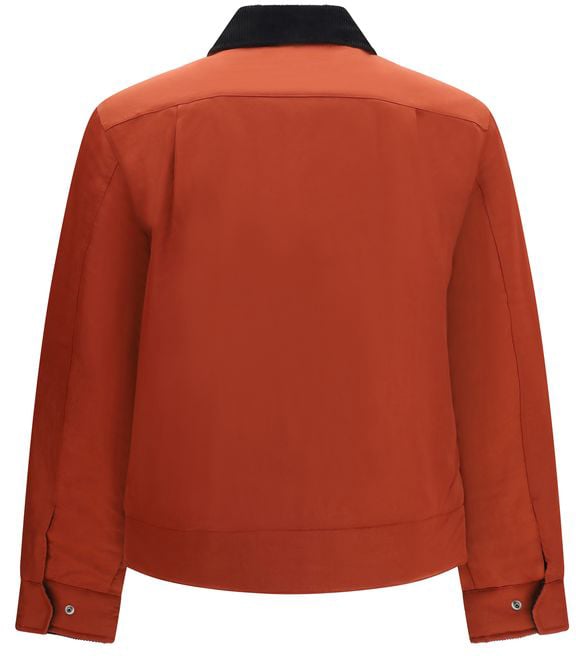 Fred Perry Red Recycled Polyamide Full-Length Jacket
