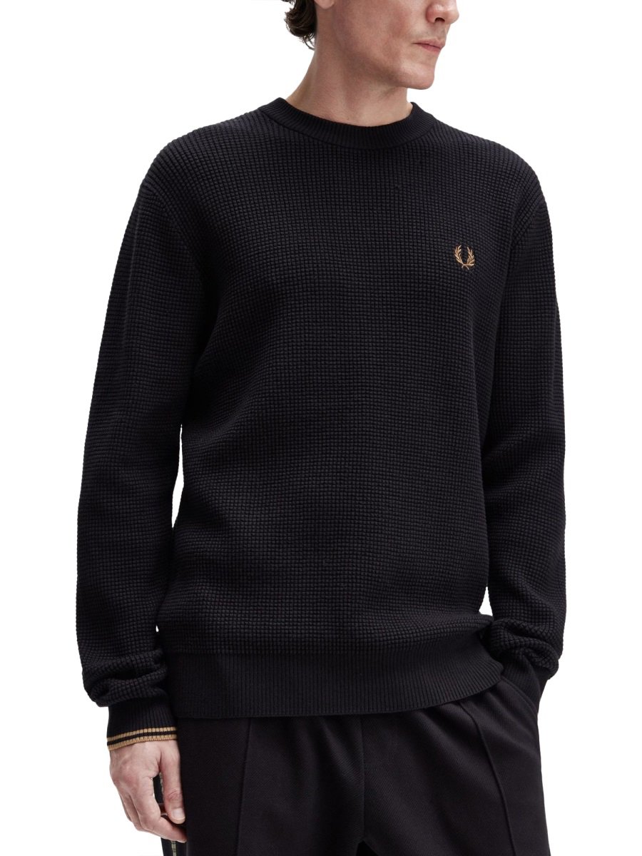 KNIT WITH EMBOSSED WORK