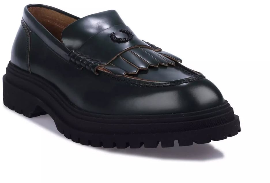 Logo Fringed Penny Loafers