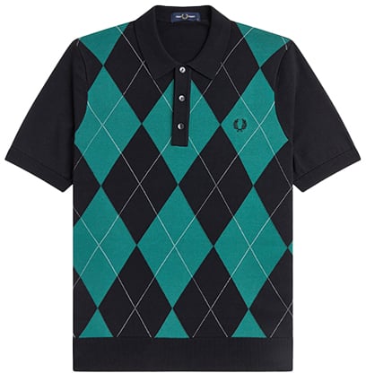 Fred Perry Argyle Knitted Shirt