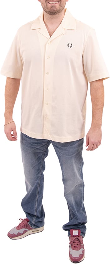 Fred Perry Compress Mesh Reverse Collar Shirt