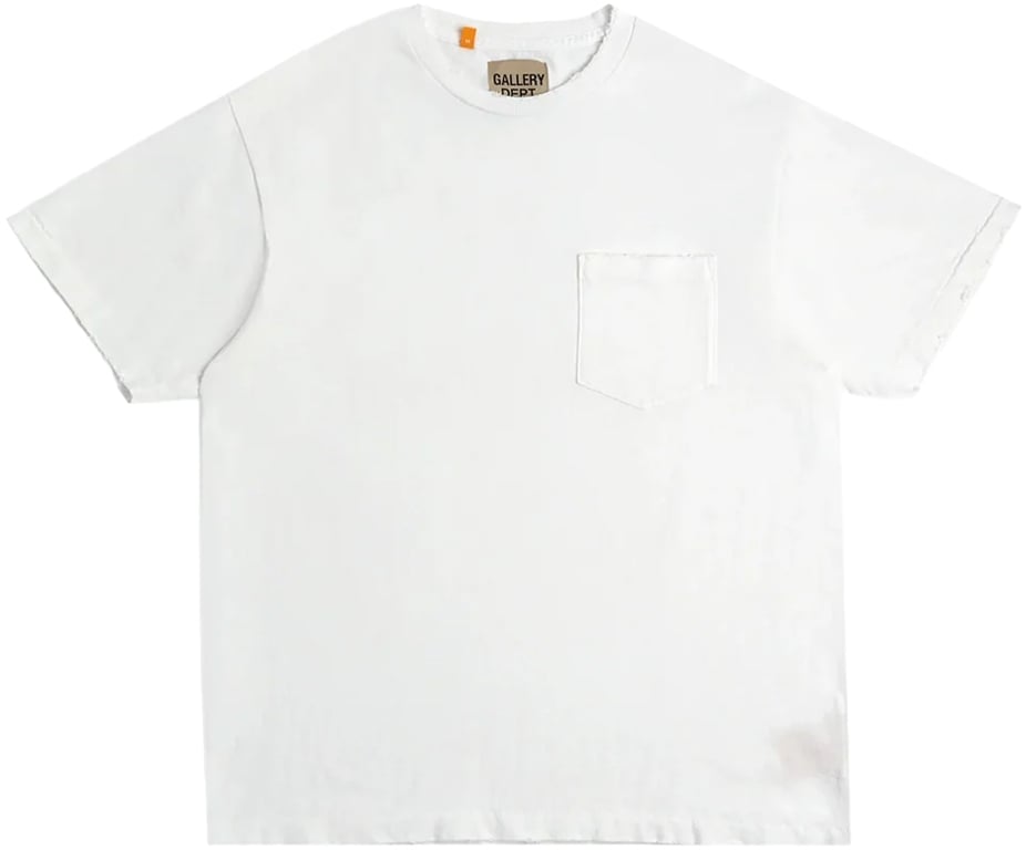 Gallery Dept. Plain Vintage Pocket Tee 'White'