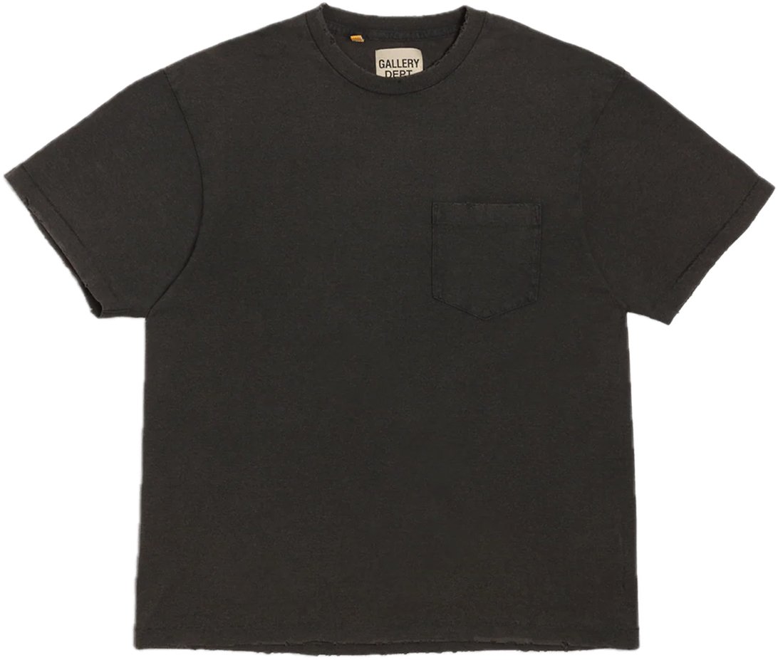 Gallery Dept. Plain Vintage Pocket Tee 'Black'
