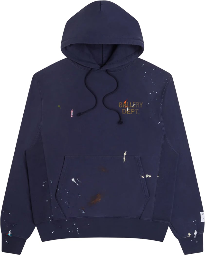 Gallery Dept. Paint Logo Hoodie 'Vintage Navy'