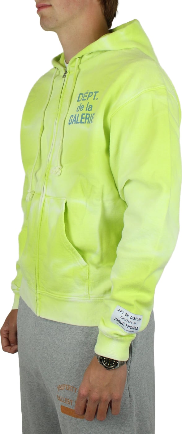 Gallery Dept. Zip Up Hoodie (Lime)
