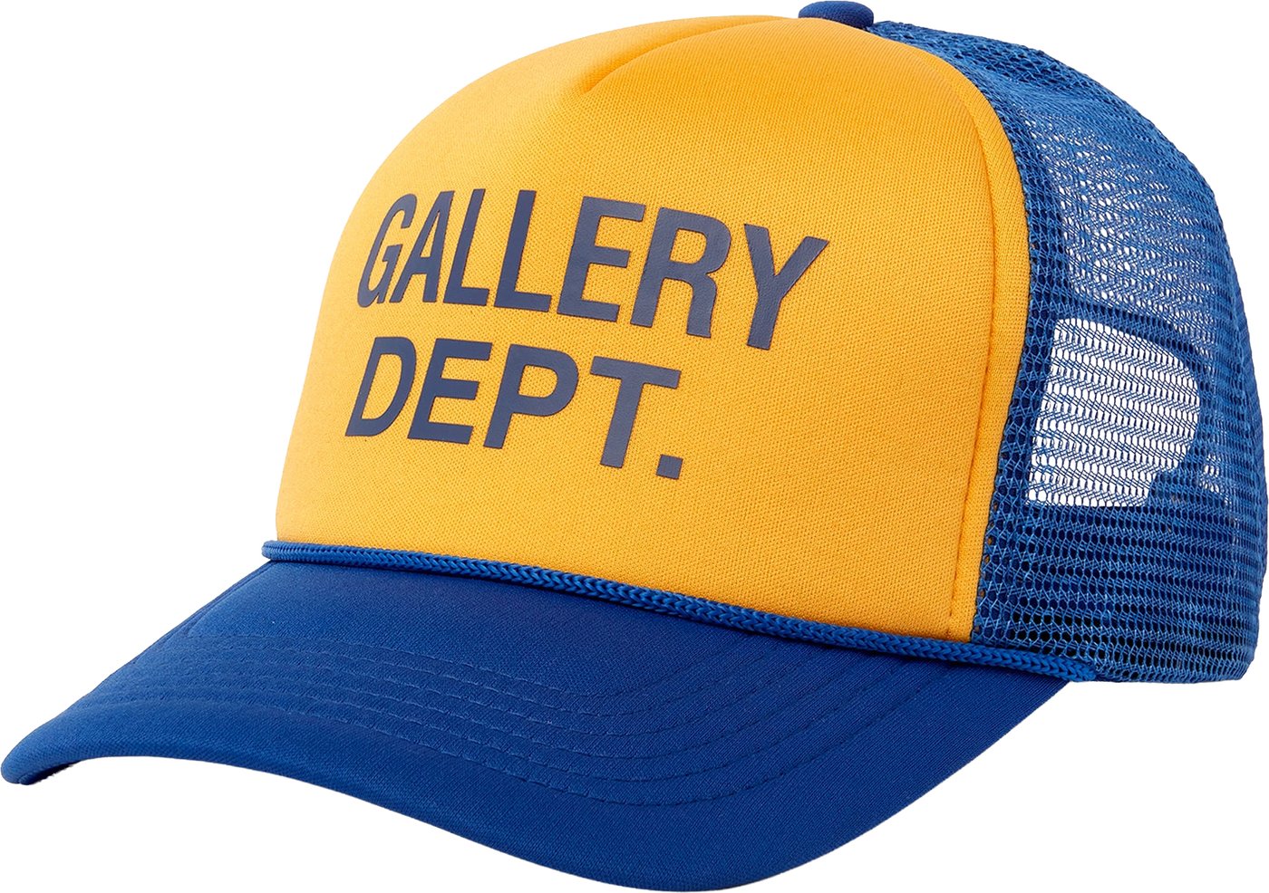 Gallery Dept. GD Logo Trucker Hat (Geel/Navy)