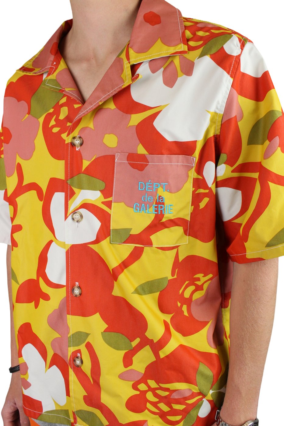 Gallery Dept. Cotton Patterned Parker Shirt (Oranje)