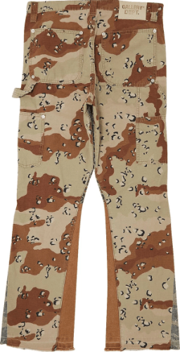 Gallery Dept. Camo La Flare Pants 'Chocolate Chip'