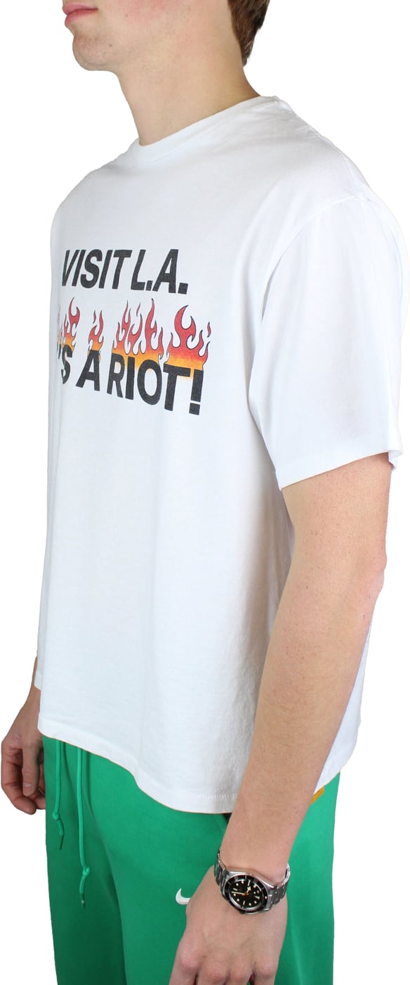 Gallery Dept. L.A. Riot T-shirt 'Wit'