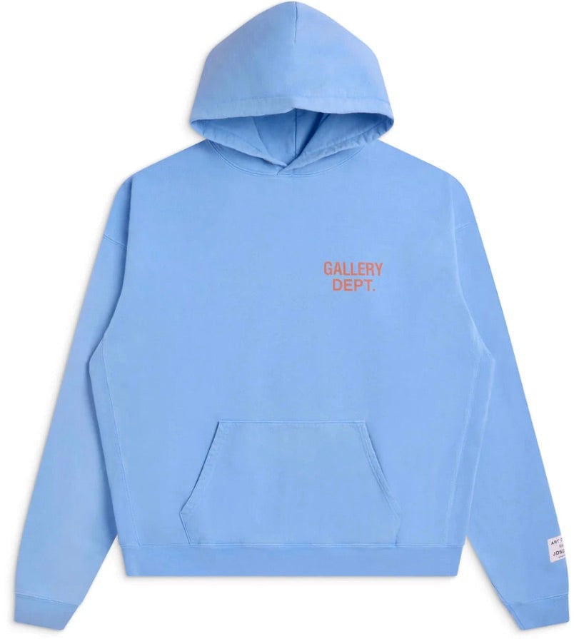 Gallery Dept. 90'S GD Logo Hoodie 'Baby Blue'
