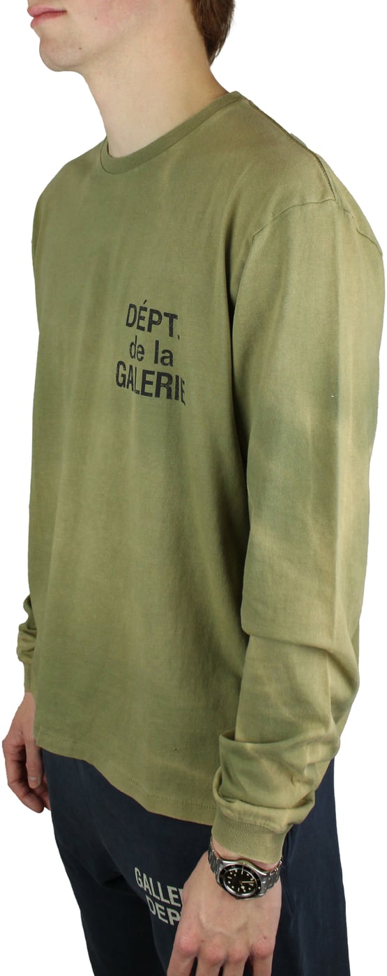 Gallery Dept. French Longsleeve 'Olive' (Vintage Washing)