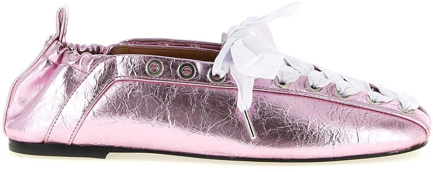 Ganni Multicolor Polyethylene Ballet Flats