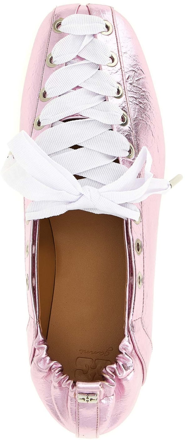 Ganni Multicolor Polyethylene Ballet Flats