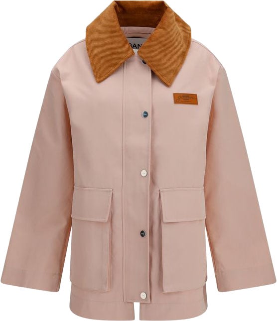 Ganni Multicolor Polyester Full-Length Jacket